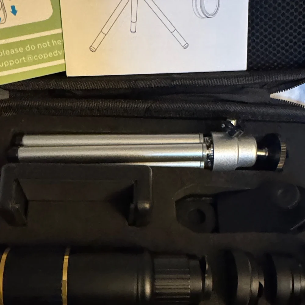 Black Phone Camera Lens Kit with Case